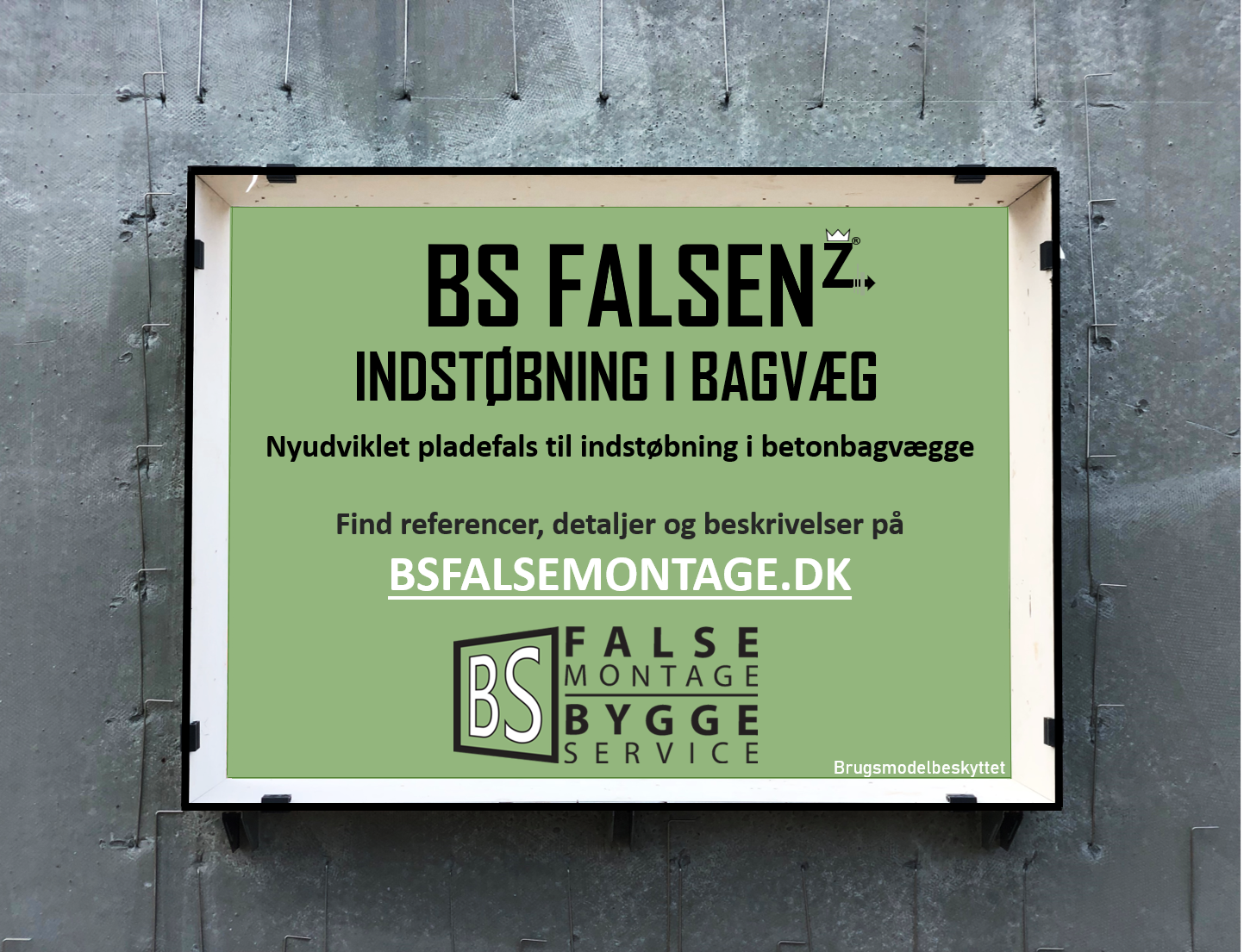 BS FALSEN Z INDSTØBNING BAGVÆG