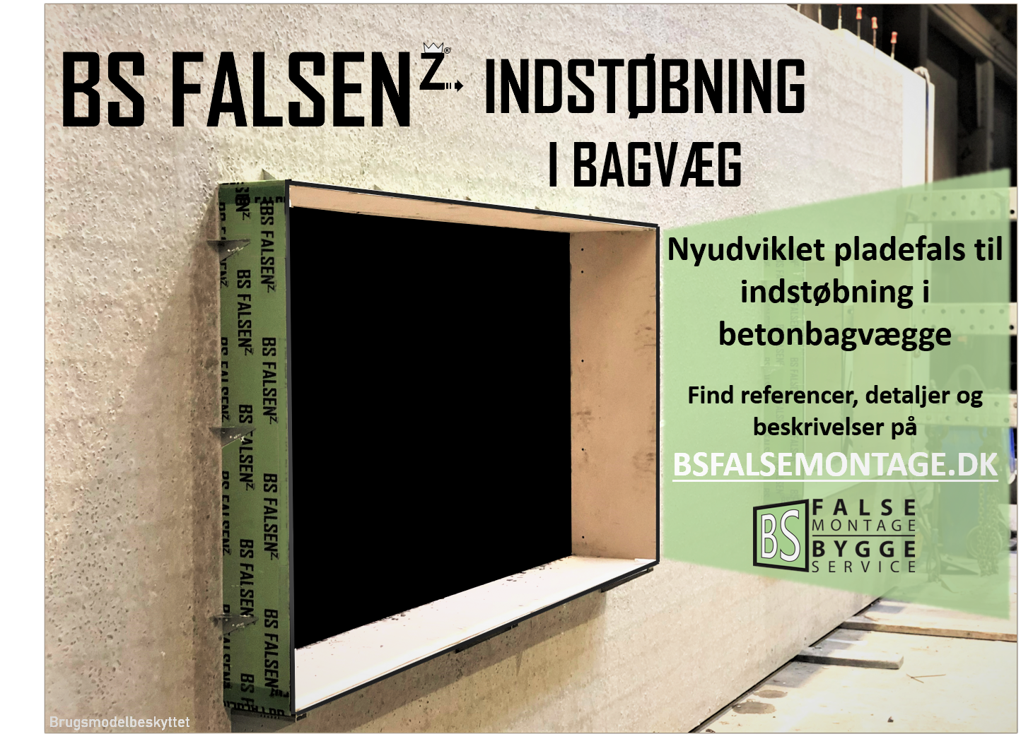 BS FALSEN Z INDSTØBNING BAGVÆG 1